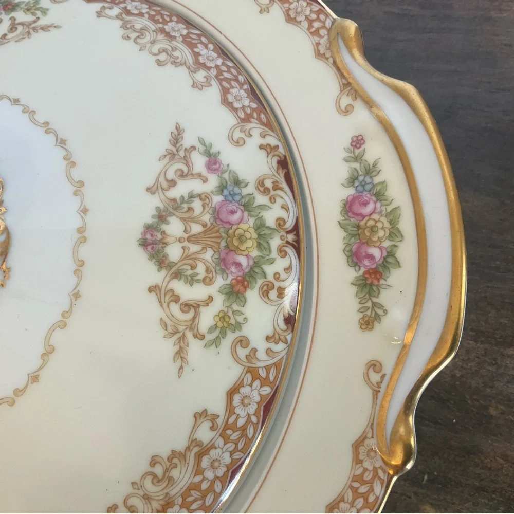 Noritake Rosebud 6002 round 10 Inch Elegant Floral Lidded Tureen Covered Dish
